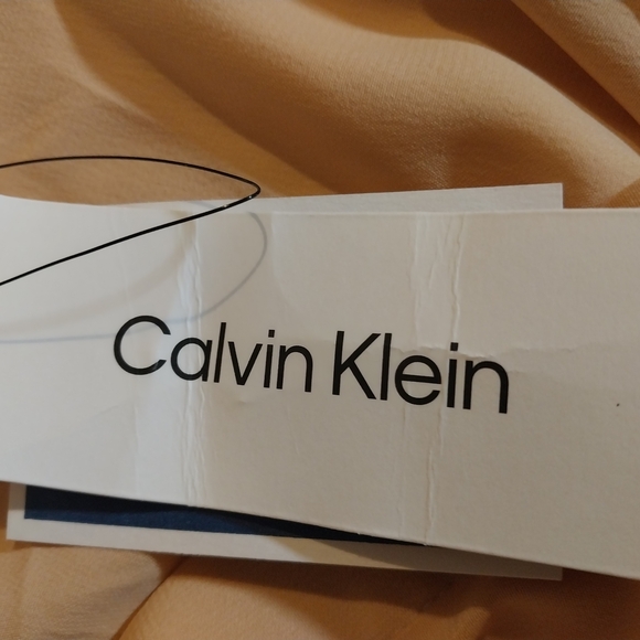 Kalvin Klein NWT Women's Blouse Large,beich . - Picture 6 of 6